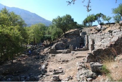 Lower Stoa, viewed from north. Photograph by Dr. Bonna Wescoat 2009